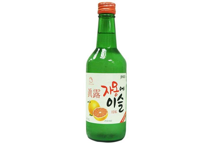 JINRO SOJU GRAPEFRUIT FLAVOR 13PERCENT 360ML